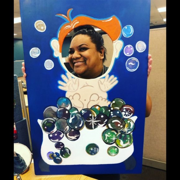 wooden face cut outs - Picture 2 of 2